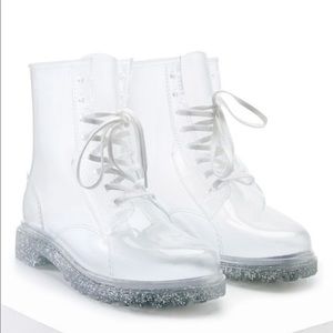NWOT Jelly clear rain boots